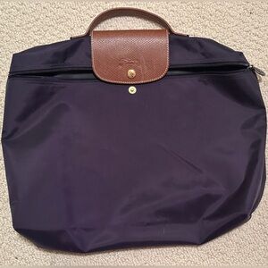 Longchamp Le Pilage document bag. EUC. Custom designed. Only used a few times.
